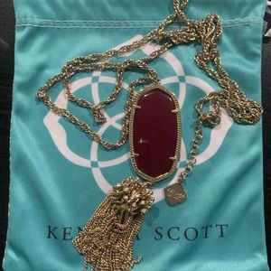 Kendra Scott Rayne gold long pendant necklace
